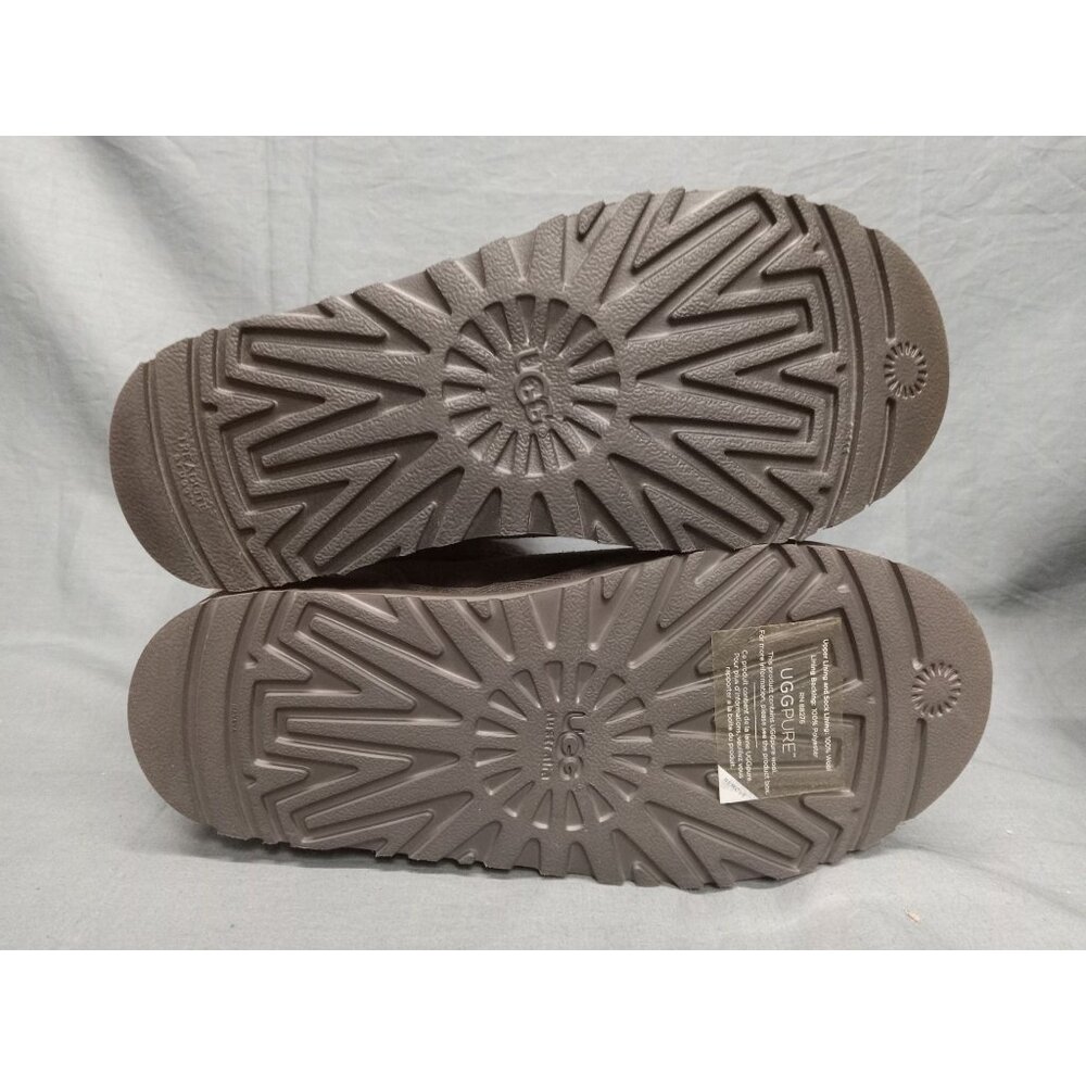 UGG Australia Girls Shaina Fold Down Knit Suede Boots Grey Size 5 NEW NO BOX! - Picture 11 of 11